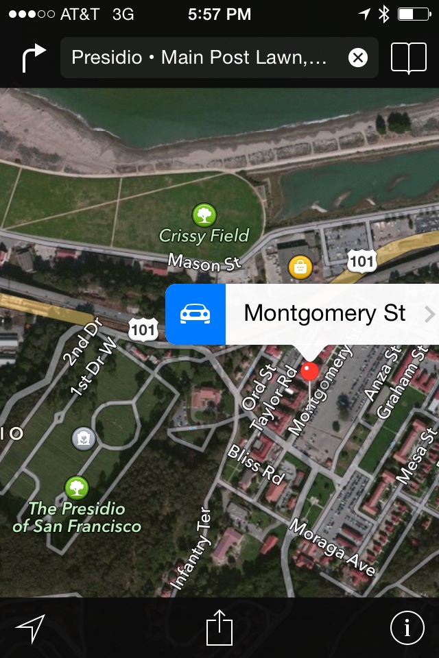 Start/Finish/BASE:  Presidio • Main Post Lawn, Montgomery Street San Francisco, CA  94129 